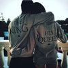 Letter printing couple sweater sweater