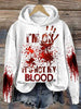 Women's Loose Sweater 3D Letters Printed Hoodie