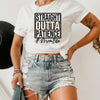Leopard Print Letter Print Women's Casual Short Sleeve