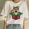 Women's Fashion Shiba Inu Dog Round Neck T-shirt